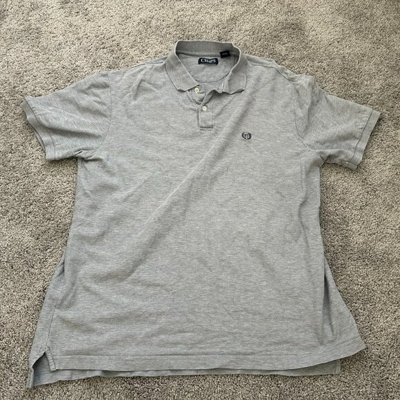 2018 Chaps Grey Polo Short Sleeve Shirt Men's Size XL Cotton - Picture 1 of 6